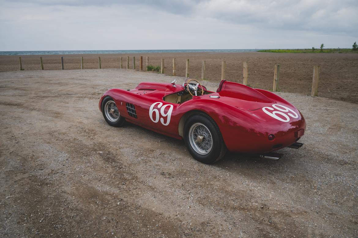 The one-off Ferrari 375 Plus raced to wins by Shelby and