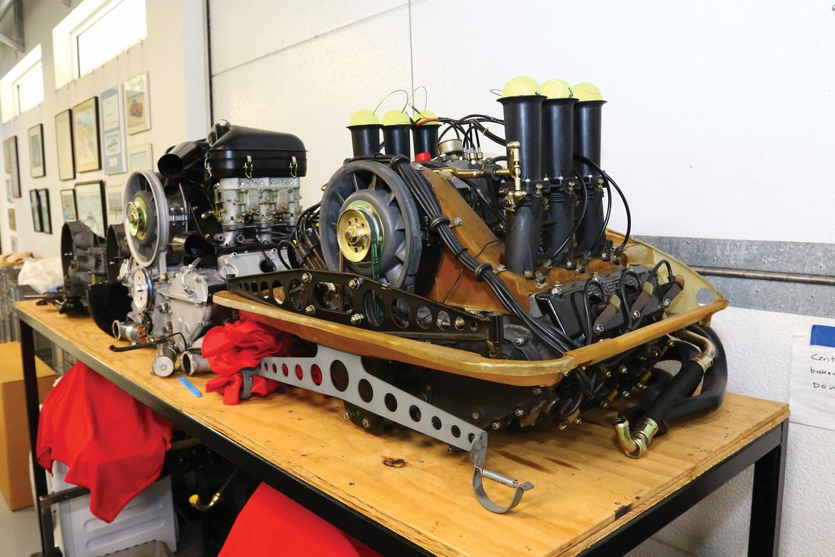 Inside the workshop of Ruf Yellowbird engine builder J. David
