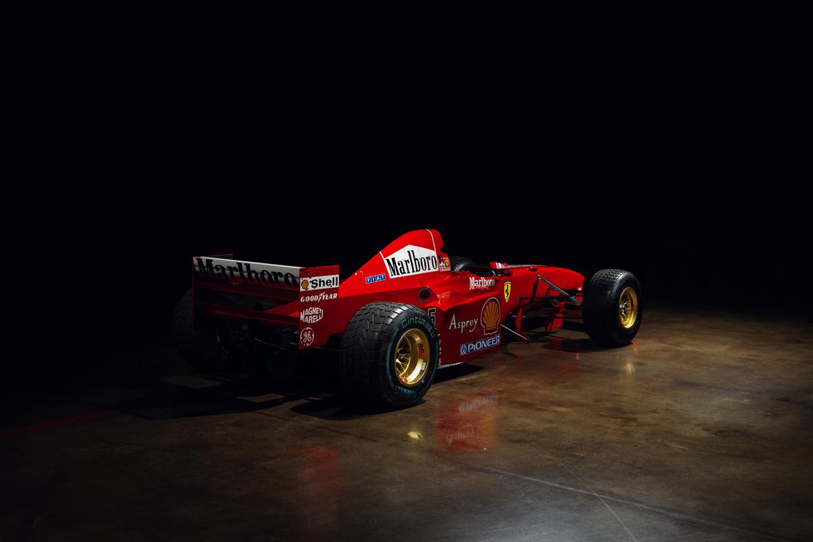 Michael Schumacher and Eddie Irvine drove this Ferrari F1 car