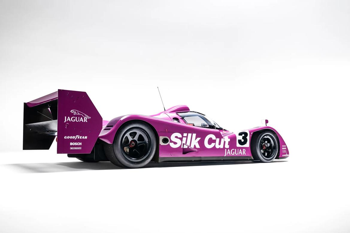 Jaguar's F1 car in sports prototype racer clothing, the XJR-14