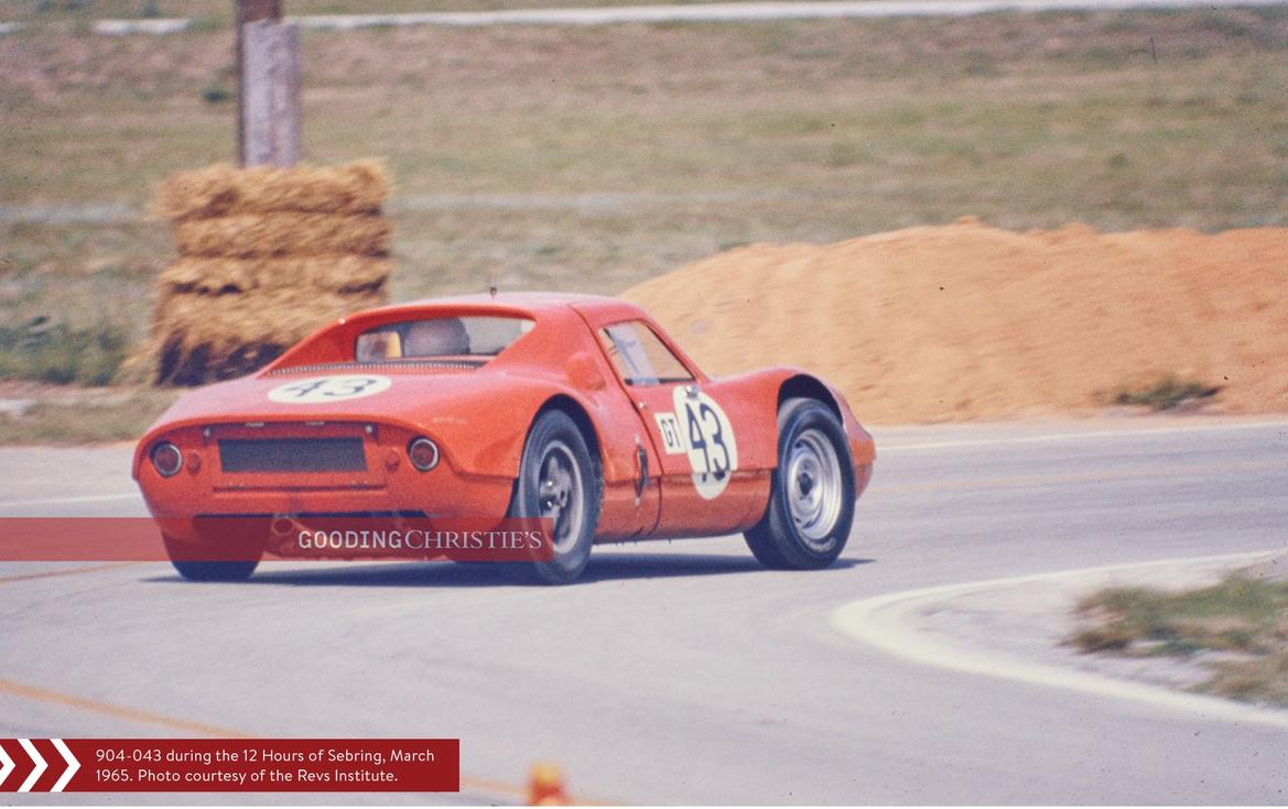 Originally clad in orange, this Porsche 904 took on Sebring