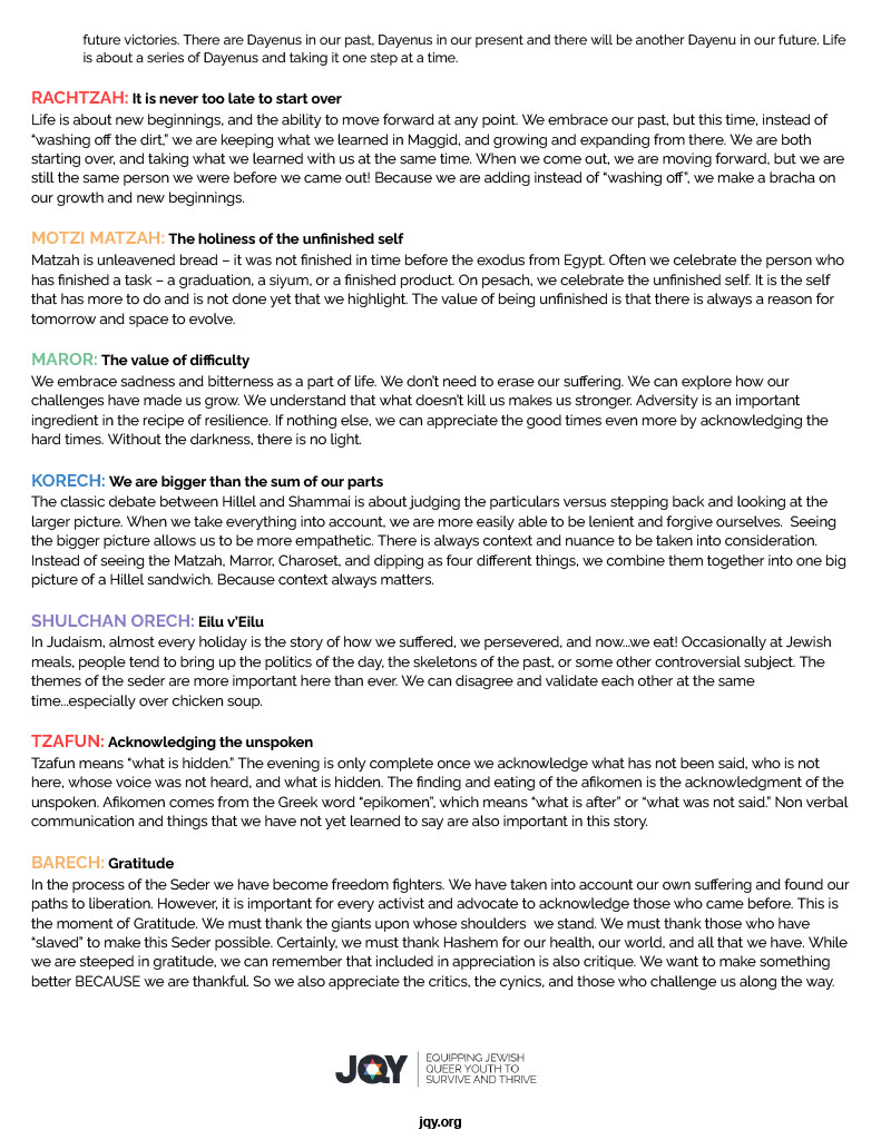 JQY Pride Seder Guide: Page 2