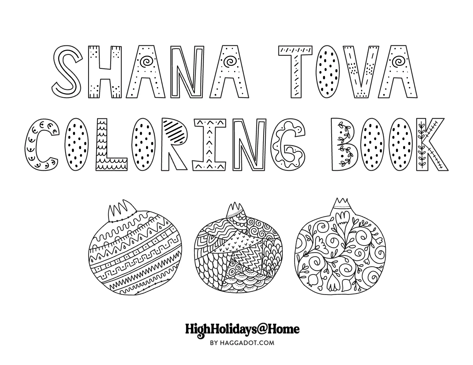 Cover image for Shana Tova Coloring Book
