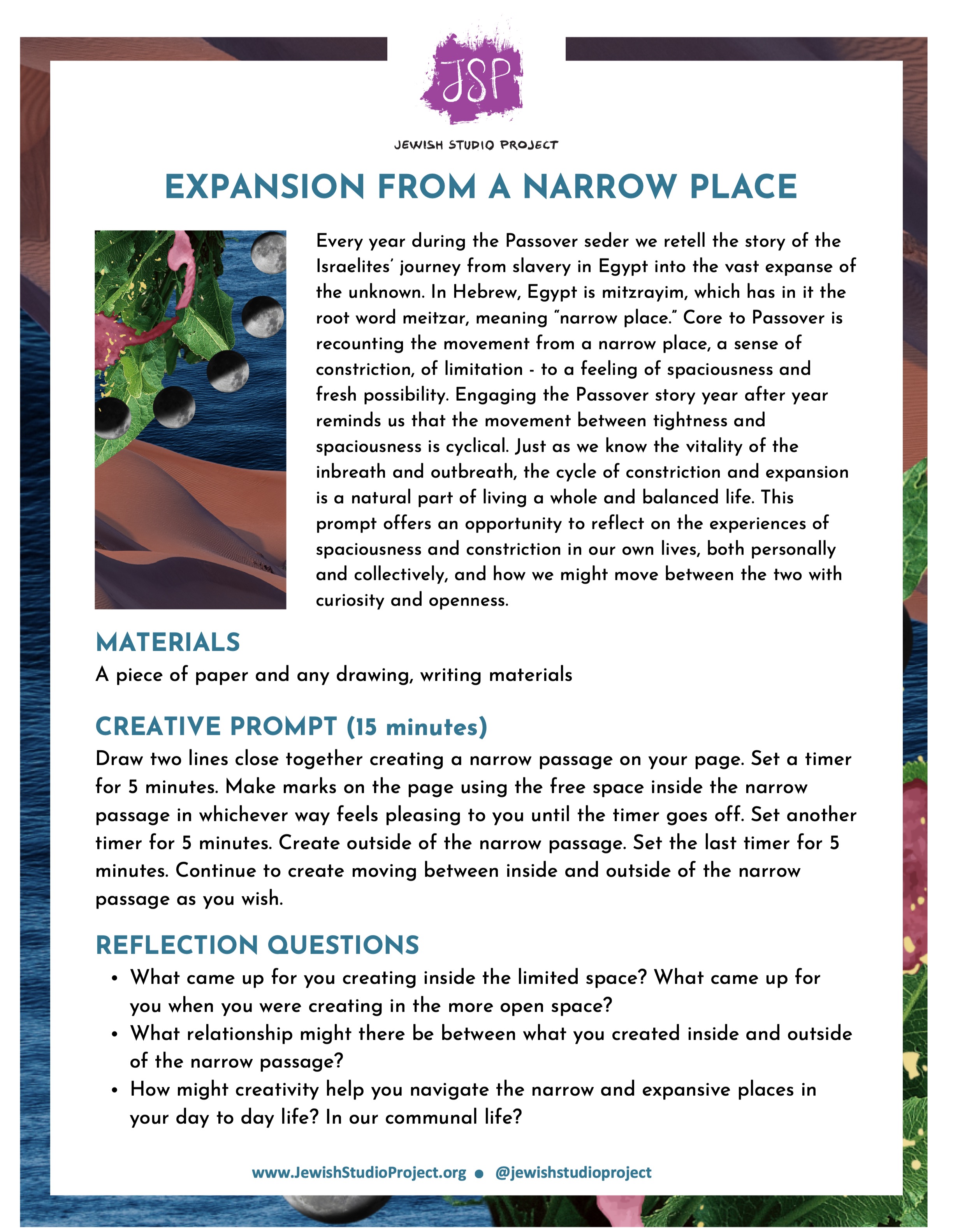 EXPANSION FROM A NARROW PLACE