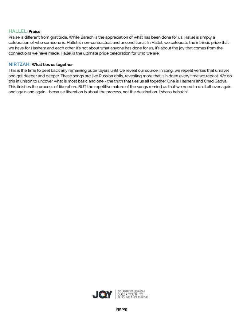 JQY Pride Seder Guide: Page 3