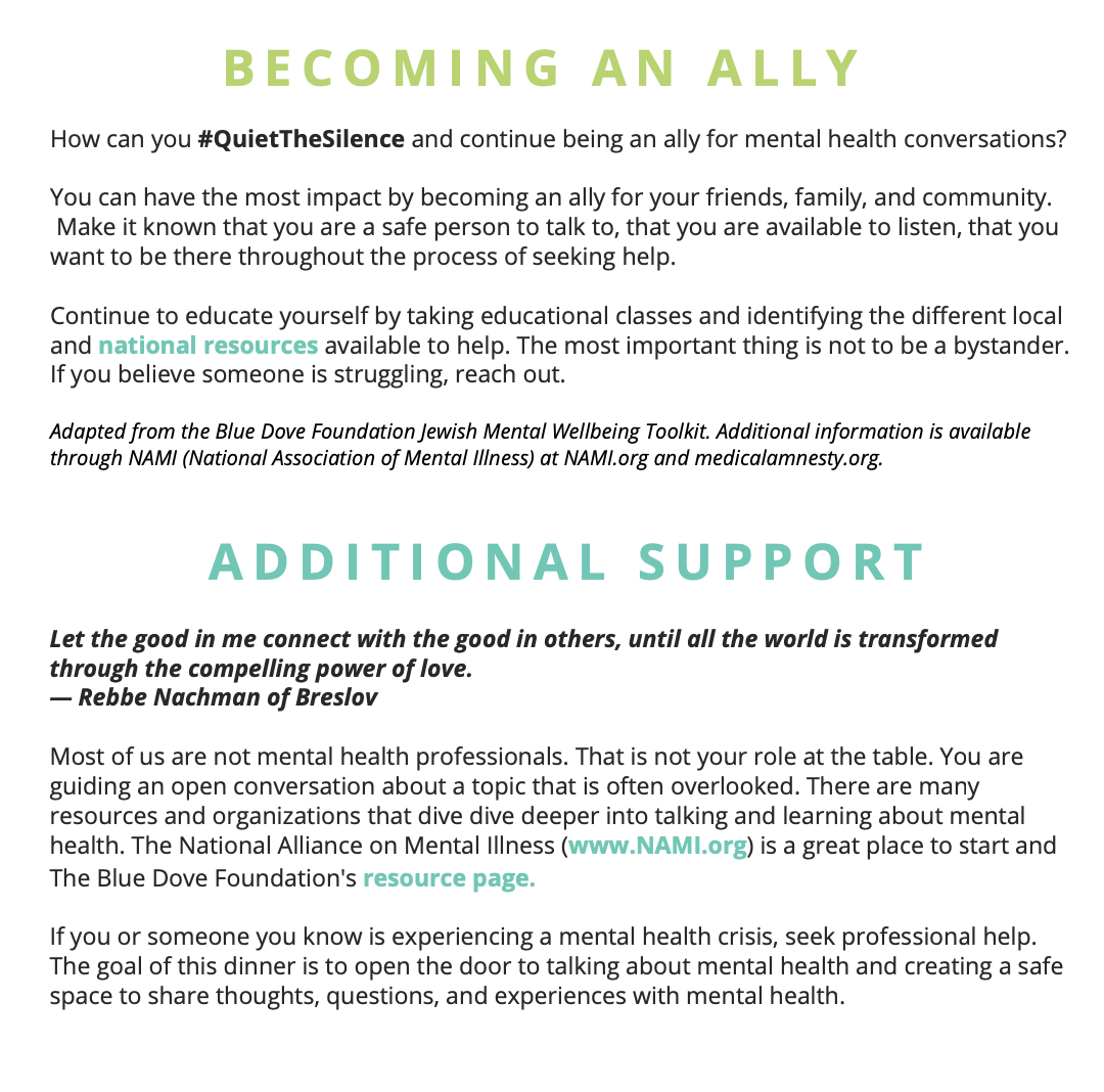 Becoming an Ally + Additional Support  