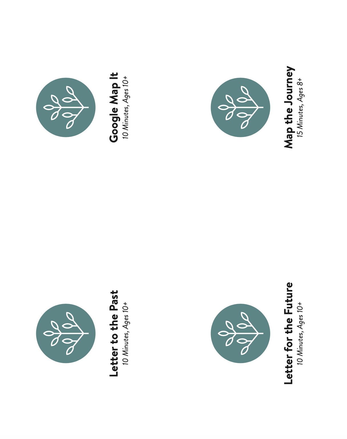 Family Stories Guided Activity by Heirloom Circle - Cards  