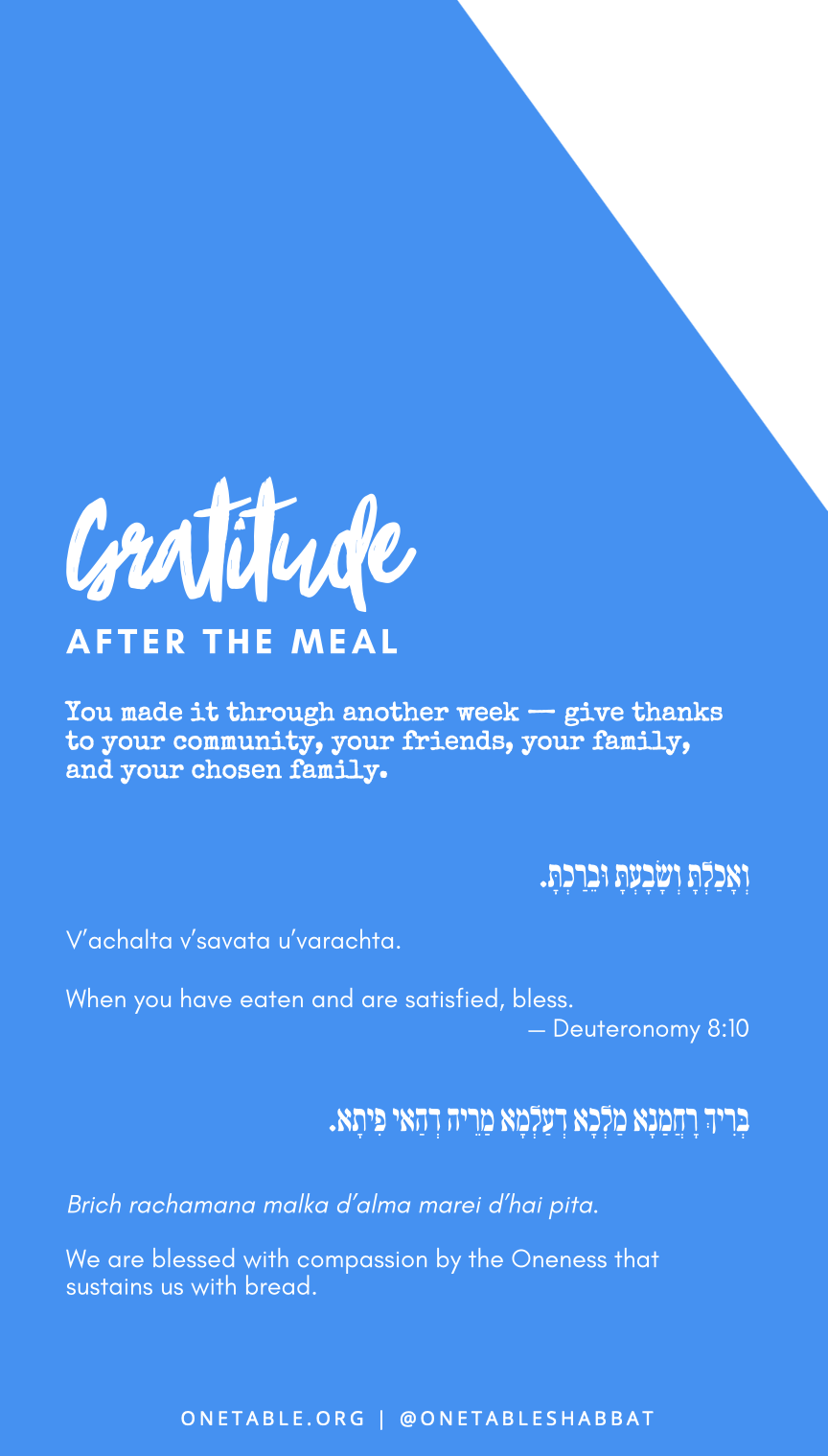 Birkat Hamazon - Pride Shabbat  