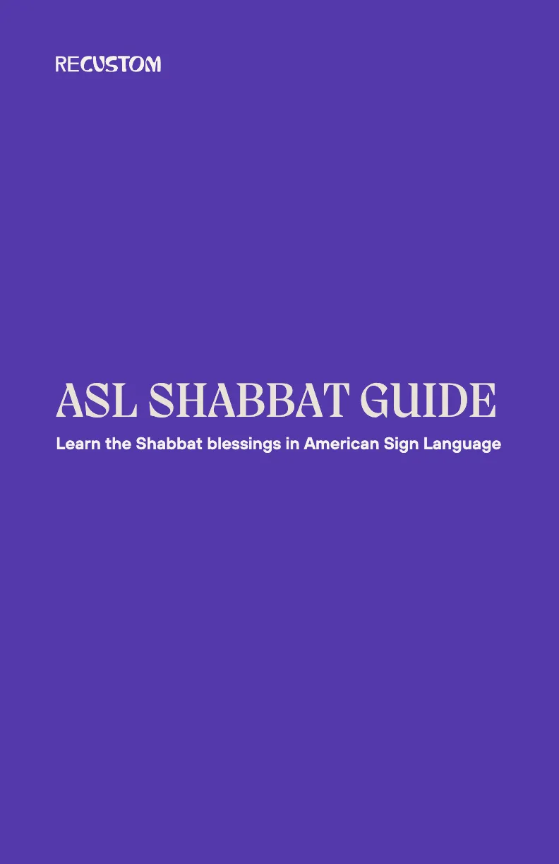 Cover image for American Sign Language Shabbat Dinner