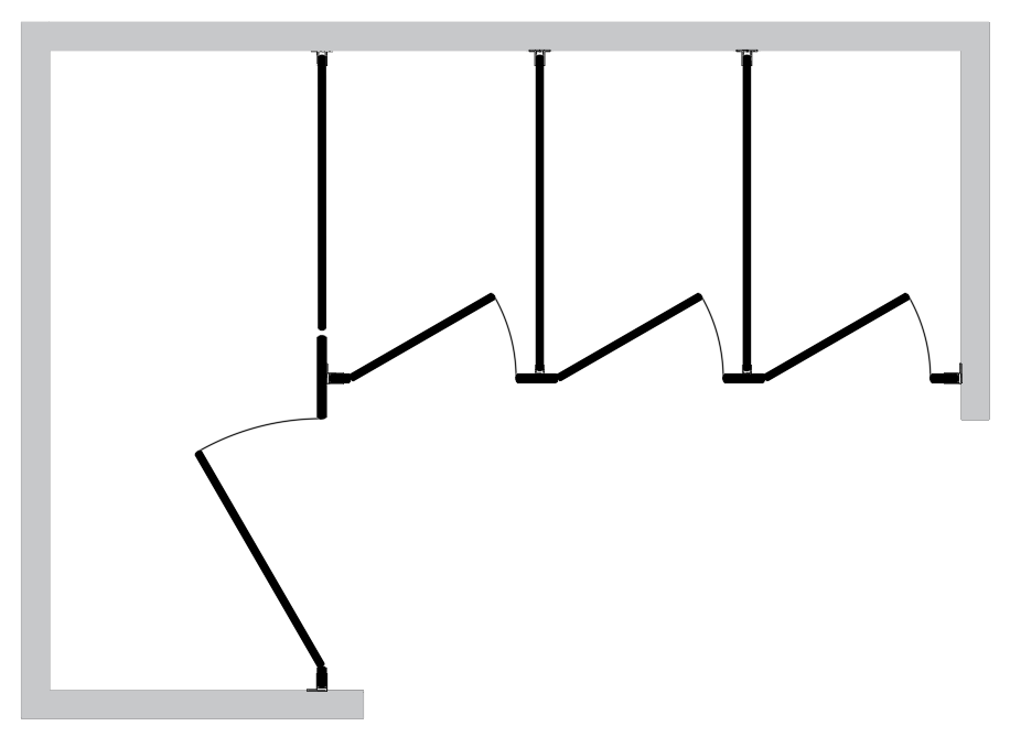 Alcove Between Walls
