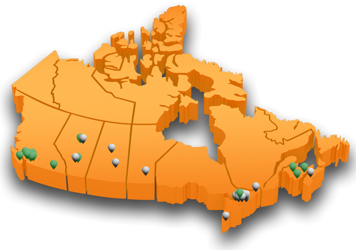 Avalaible moving franchise territories
