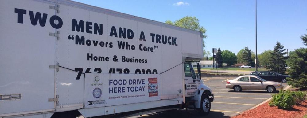 stamp out hunger food drive for Second Harvest in Minneapolis Minnesota