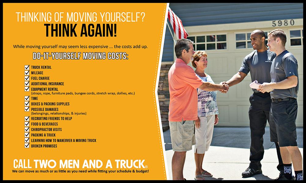 do it yourself versus moving company cost comparison