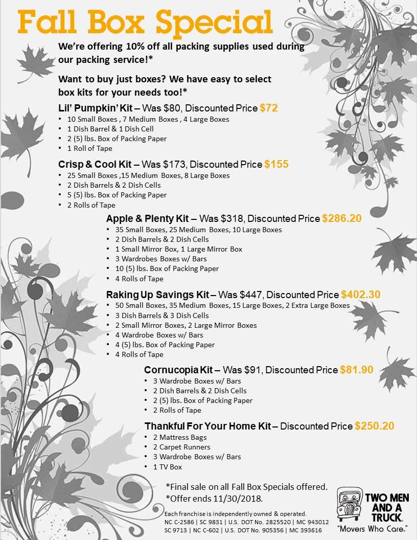 Fall Box Sale