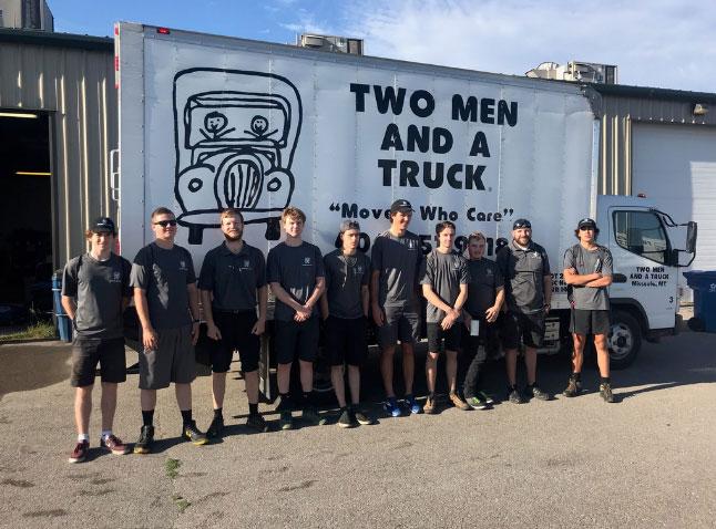 two men and a truck missoula team photo