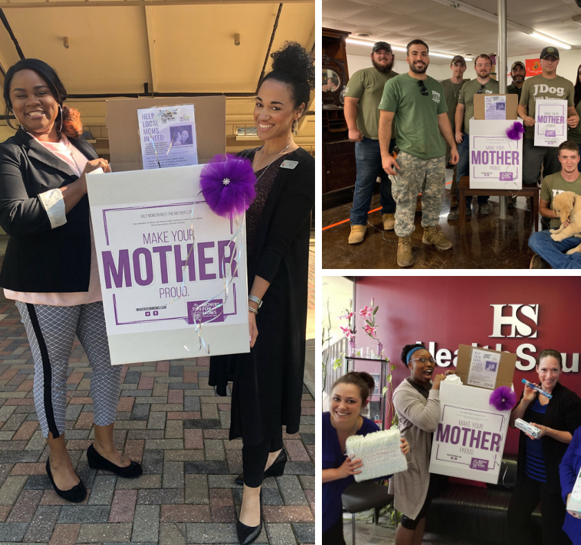 2019 Movers for Moms community partners in Fort Worth and Arlington