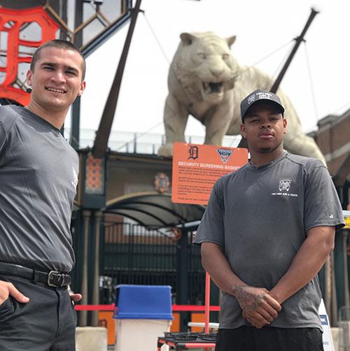 two men and a truck downtown detroit movers at comerica park
