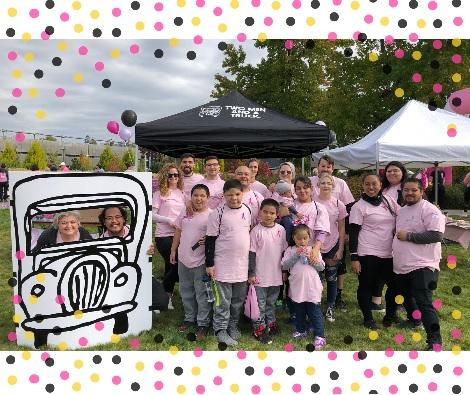 Team Photo at the Making Strides Against Breast Cancer event