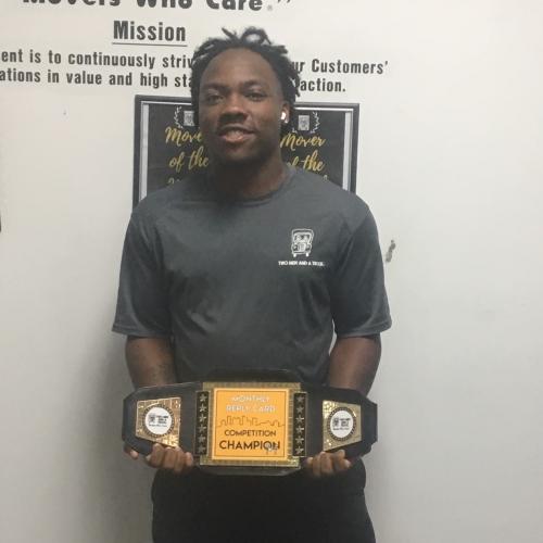 Timothy Stallworth, driver of the month for two men and a truck, connecticut
