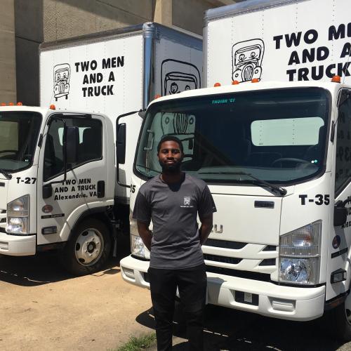 Marcellus Dinkins, Employee of the Month for May at Two Men and a Truck
