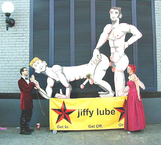 jiffy lube and the art that started the uprising at Burning Man 2001