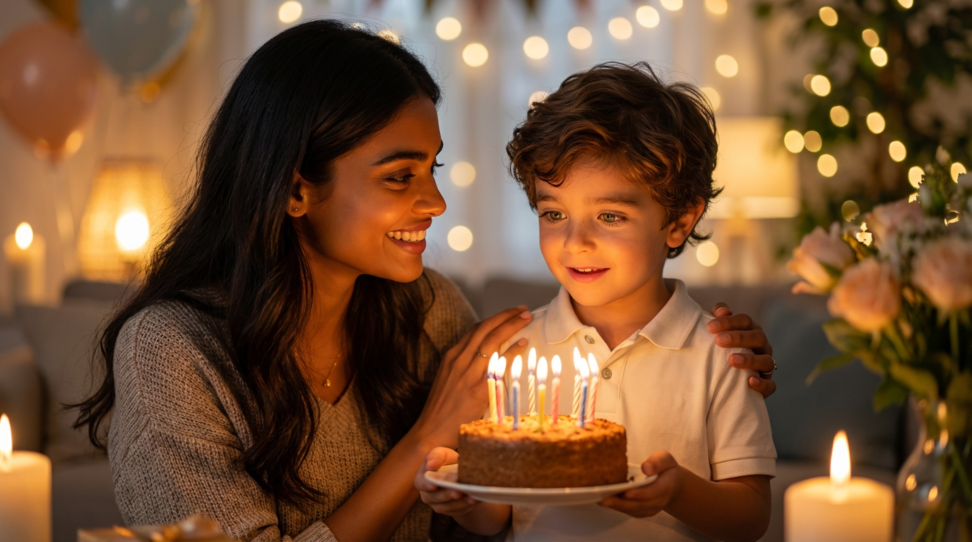Heartwarming Mother-Child Portrait
