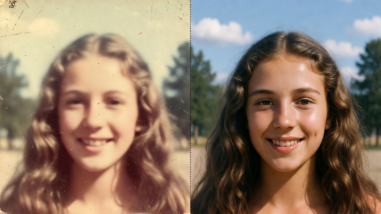 Pixelated Portrait Sharpened