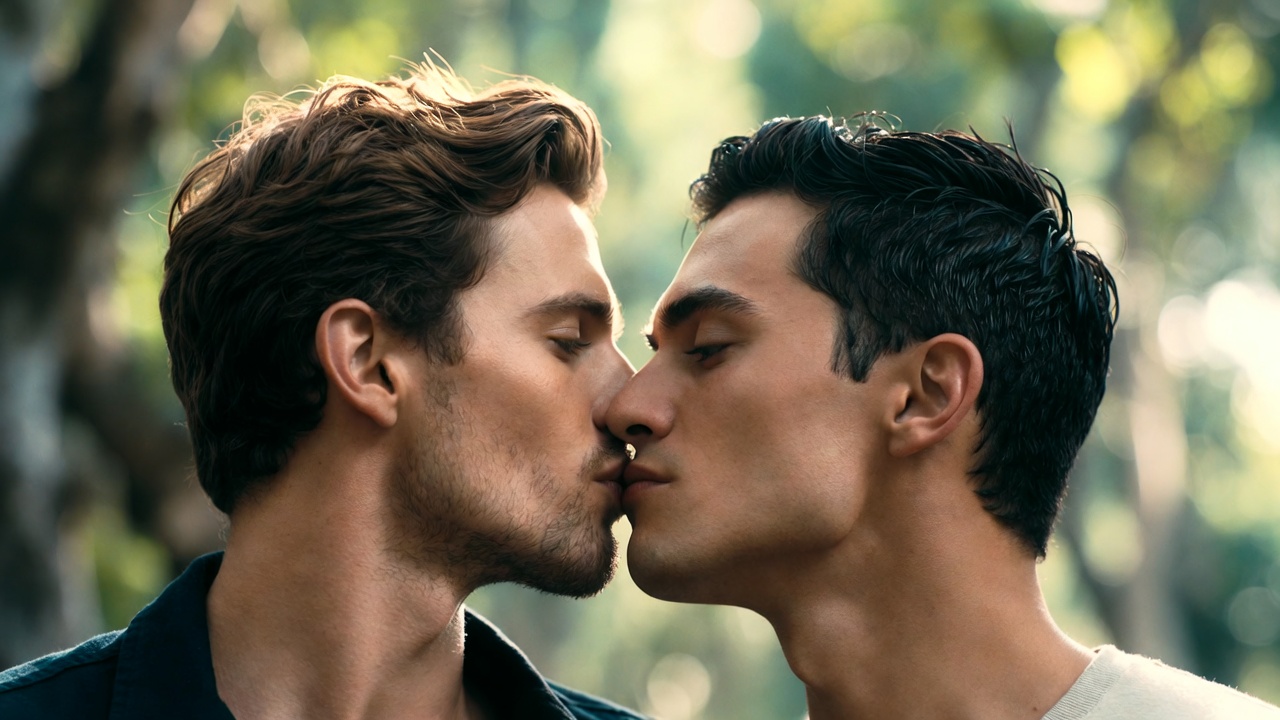 Two Guys Kissing Meme