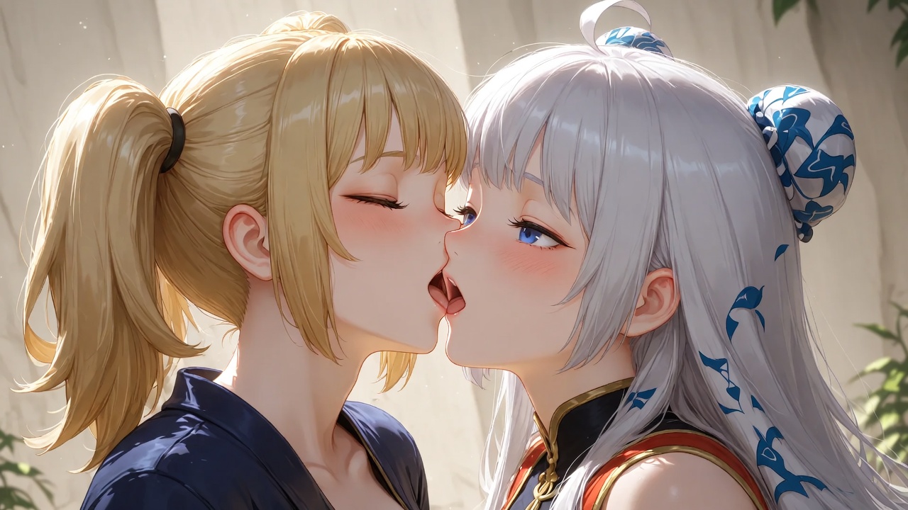 Anime Couple Kissing