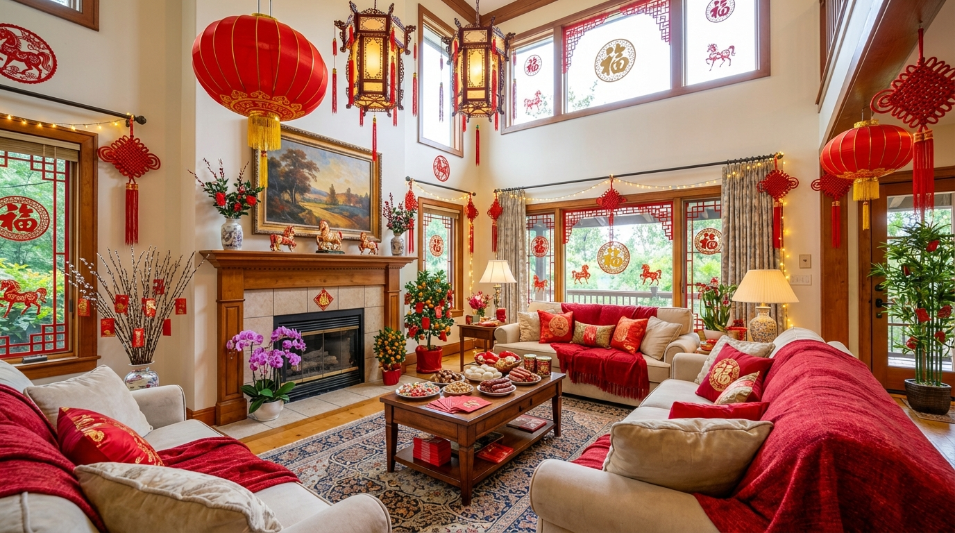 After: Festive Chinese New Year Decorations