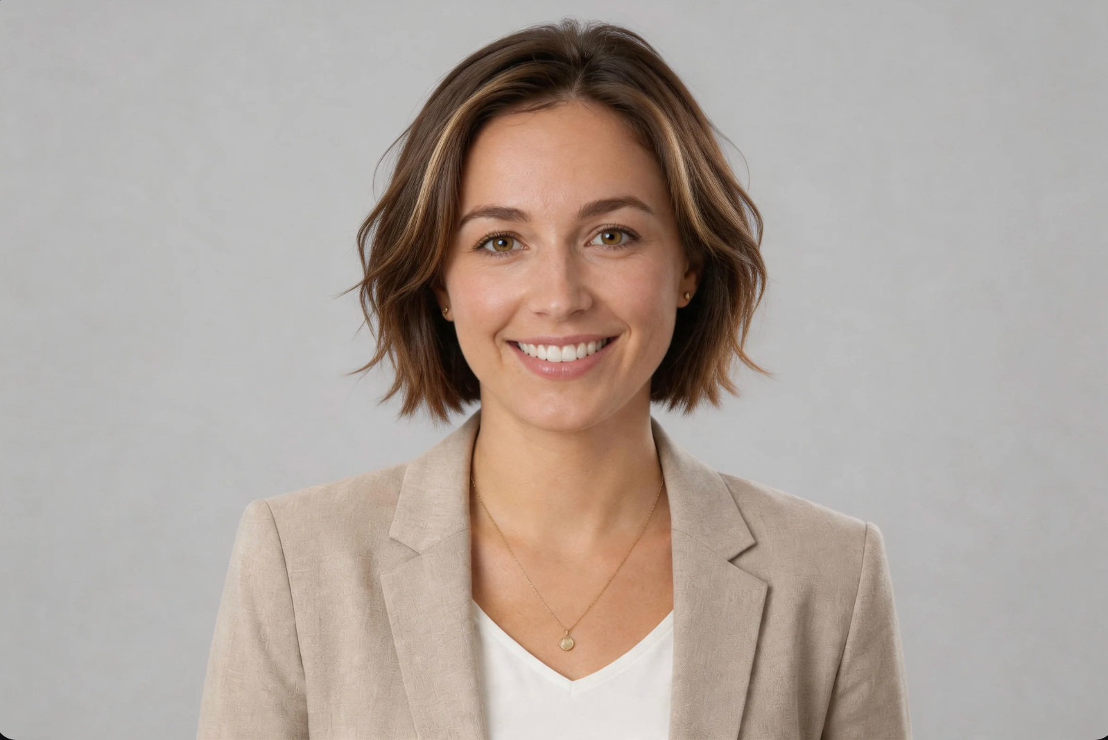 Wavy bob with soft highlights AI hairstyle preview