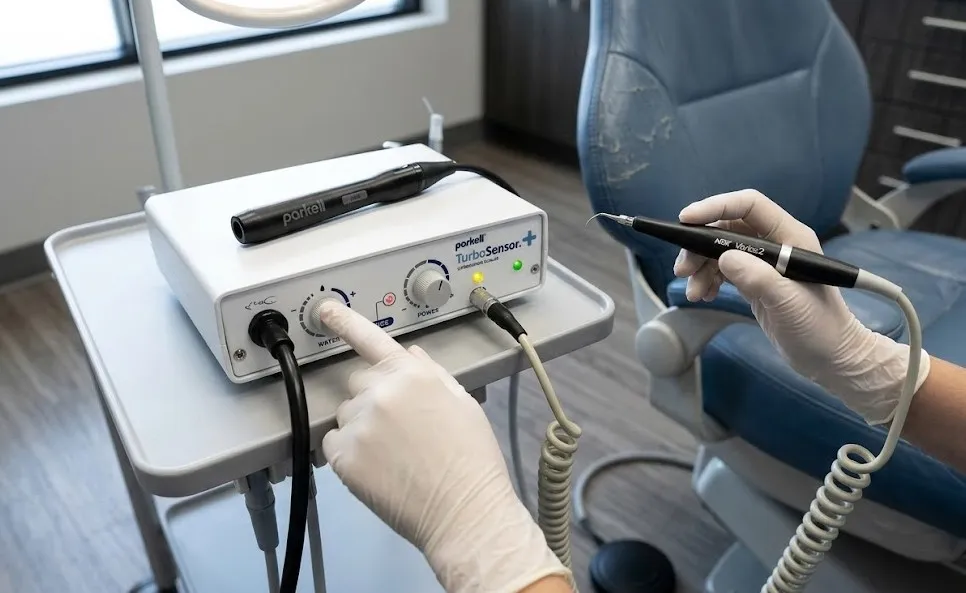 dental-professional-adjusting-water-flow-and-power-settings-on-a-parkell-ultrasonic-scaler-unit-beside-a-dental-chair-to-prevent-overheating..webp