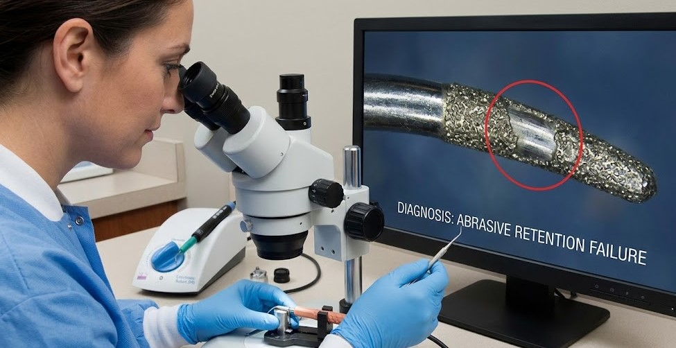 dental-technician-examining-a-dentsply-diamond-coated-scaler-tip-under-magnification-to-diagnose-abrasive-retention-failure-in-a-clinical-setting..jpg
