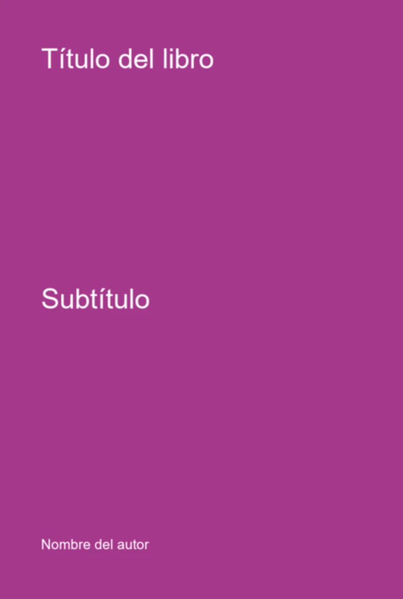 Portada: Título Del Libro