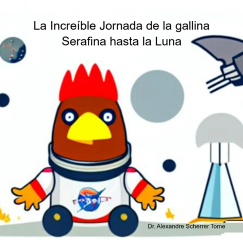 Portada: La Increíble Jornada De La Gallina Serafina Hasta La Luna
