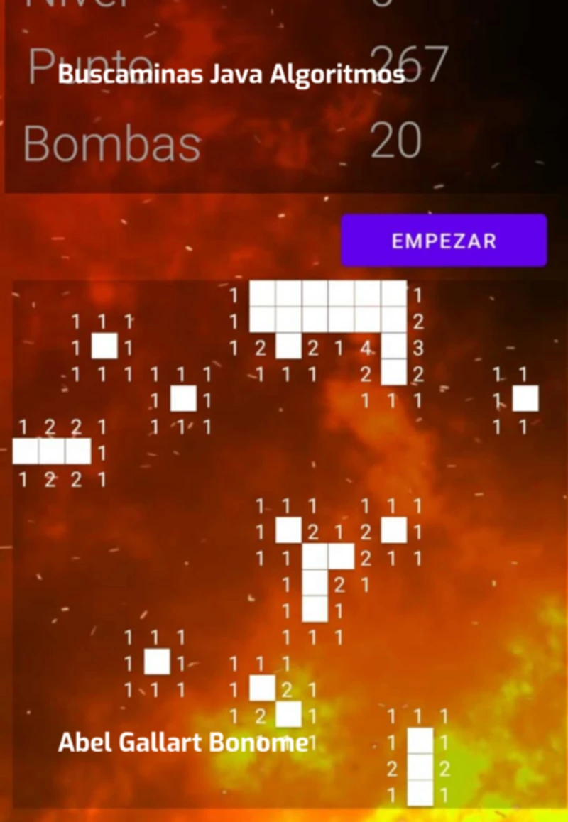 Portada: Buscaminas Java Algoritmos