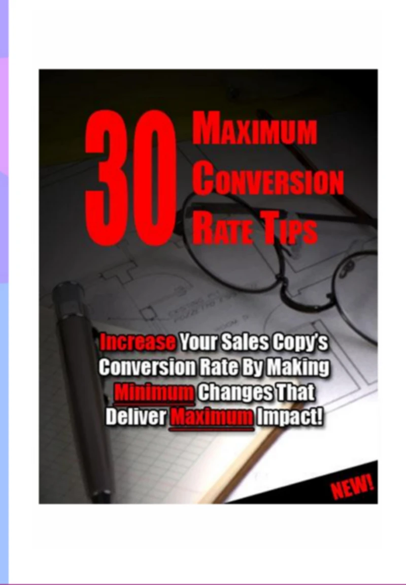 Portada: 30 Maximum Conversion Rate Tips