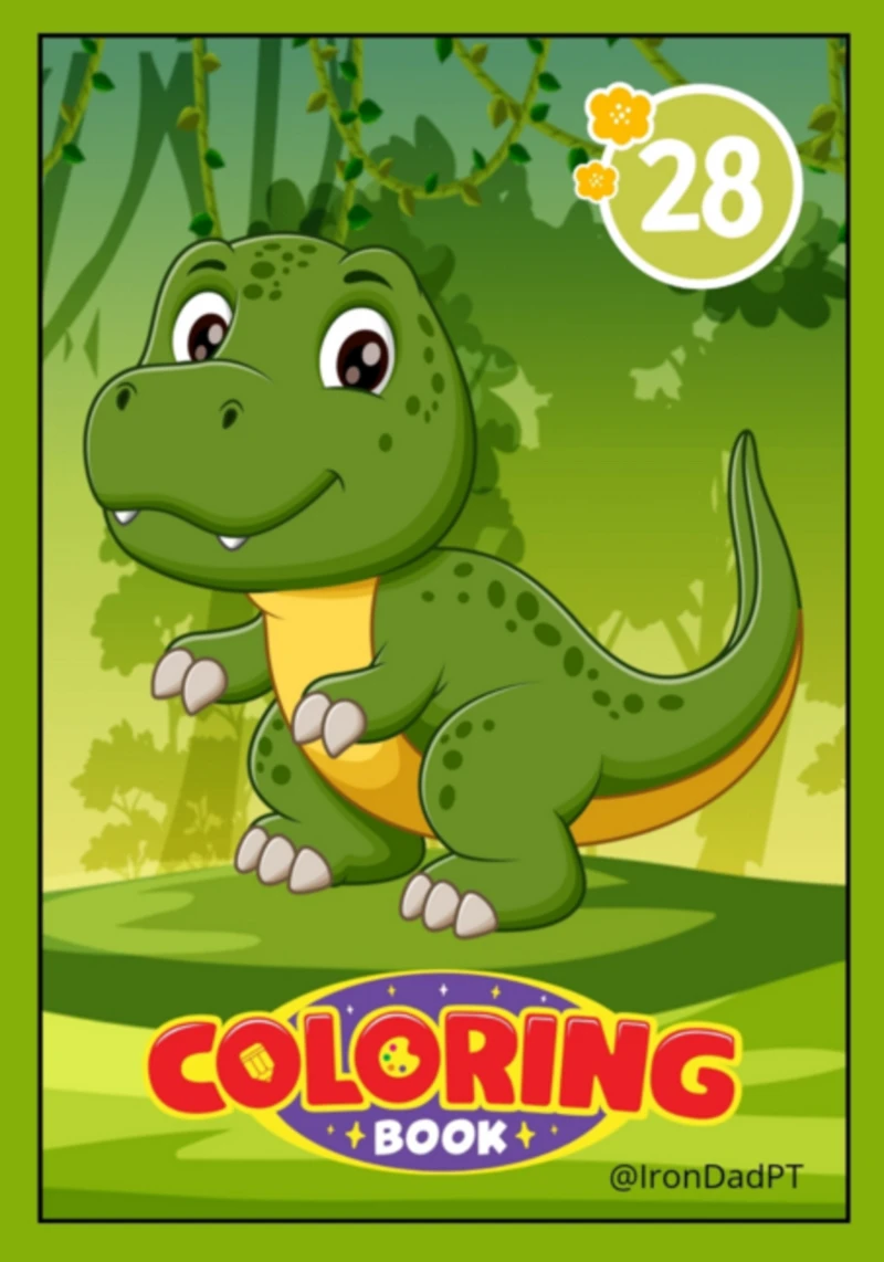 Portada: Dinosaur Coloring Book