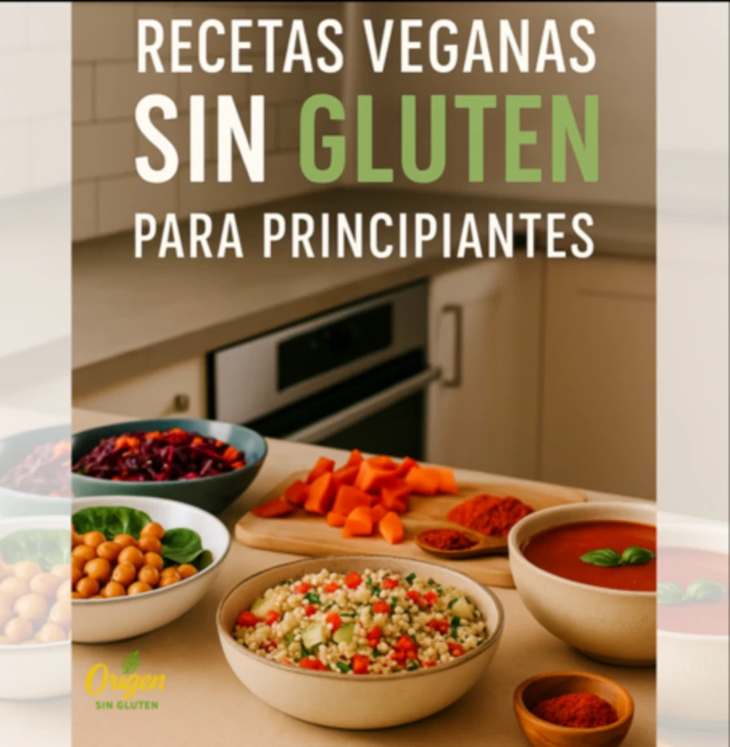 Portada: Recetas Veganas Sin Gluten Para Principiantes