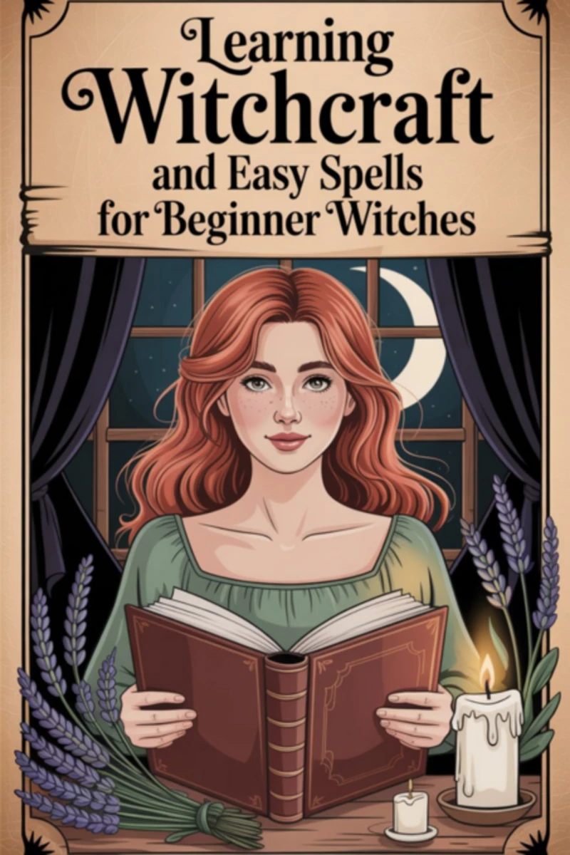 Portada: Learning Witchcraft And Easy Spells For Beginner Witches