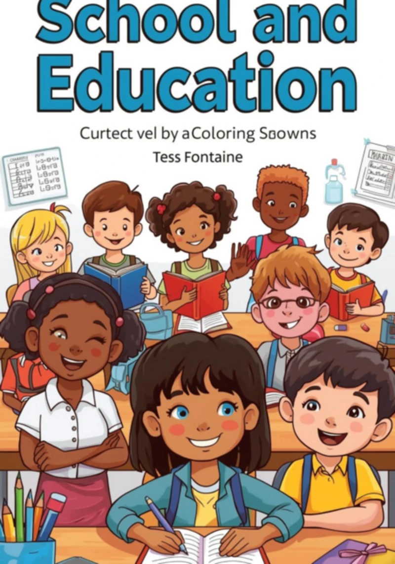 Portada: School Fun: A Learning Coloring Book
