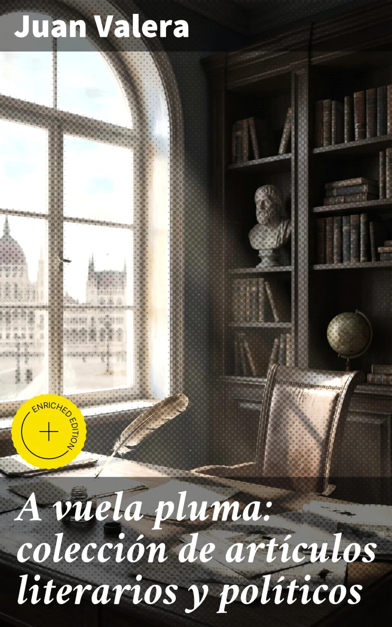Portada: A vuela pluma: colección de artículos literarios y políticos