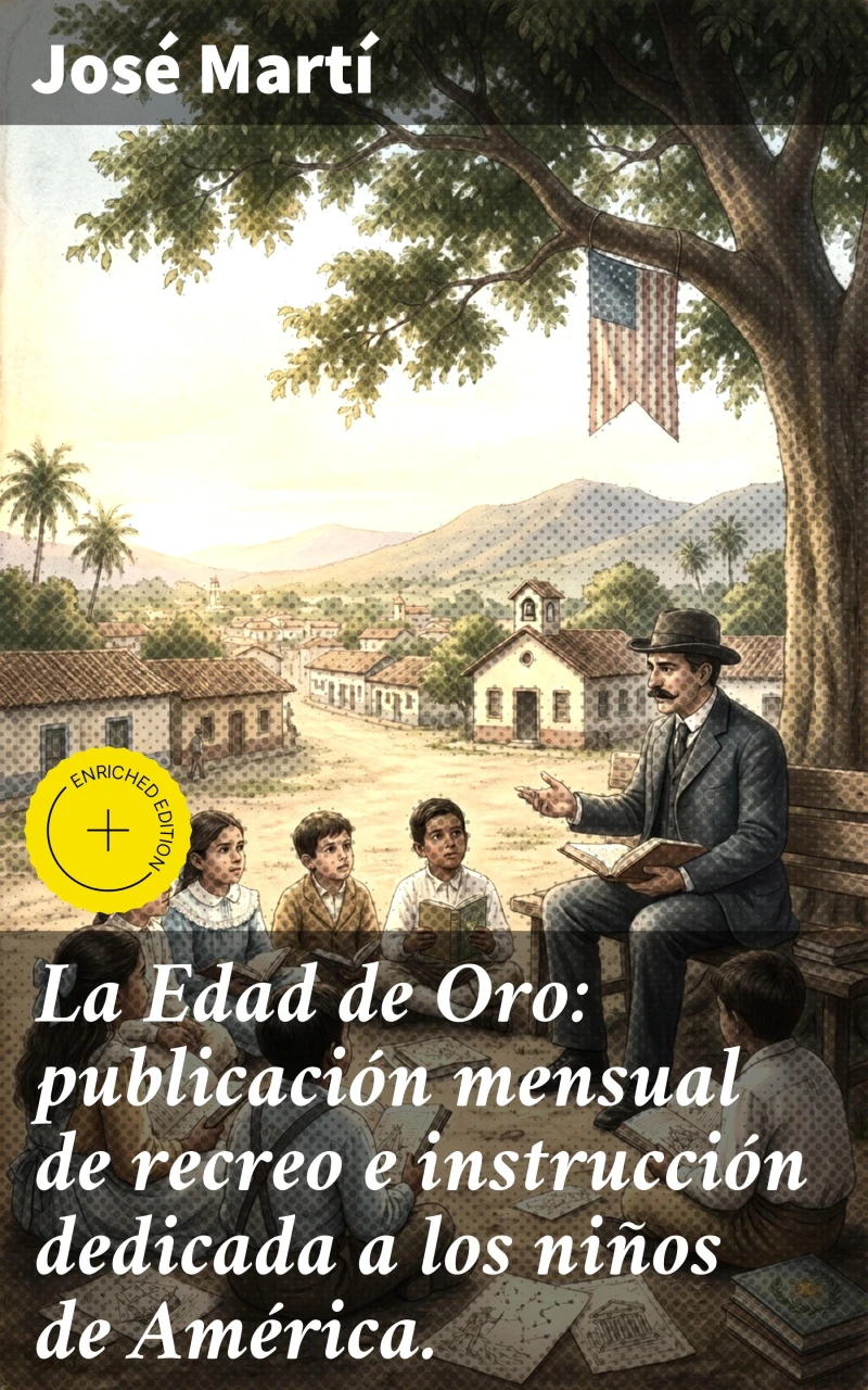 Portada: La Edad de Oro: publicación mensual de recreo e instrucción dedicada a los niños de América.