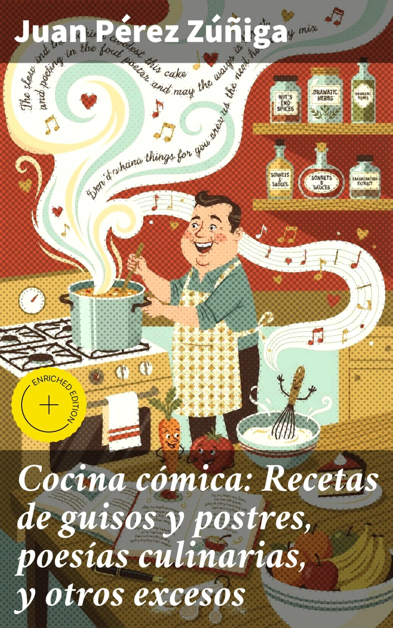 Portada: Cocina cómica: Recetas de guisos y postres, poesías culinarias, y otros excesos