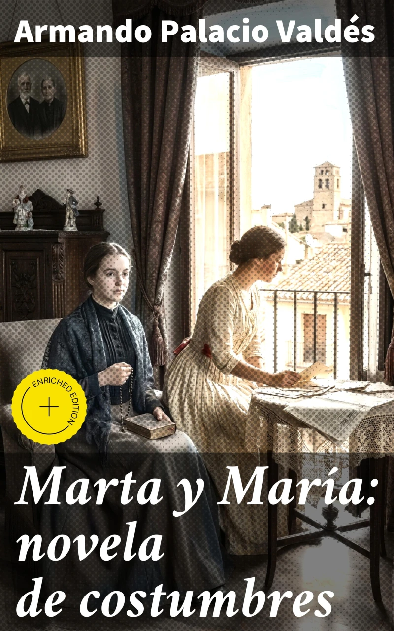 Portada: Marta y María: novela de costumbres