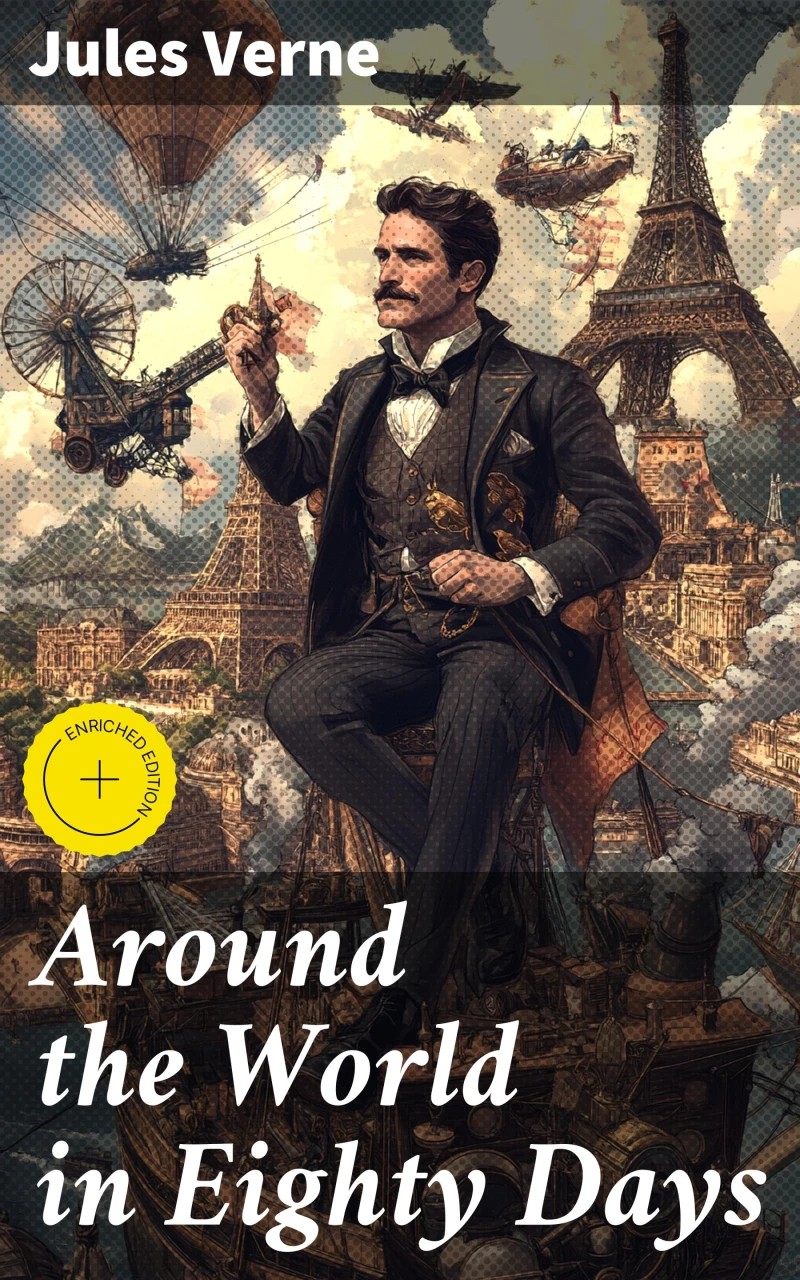 Portada: Around the World in Eighty Days