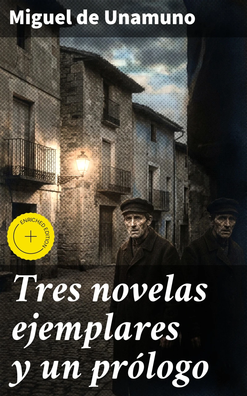 Portada: Tres novelas ejemplares y un prólogo