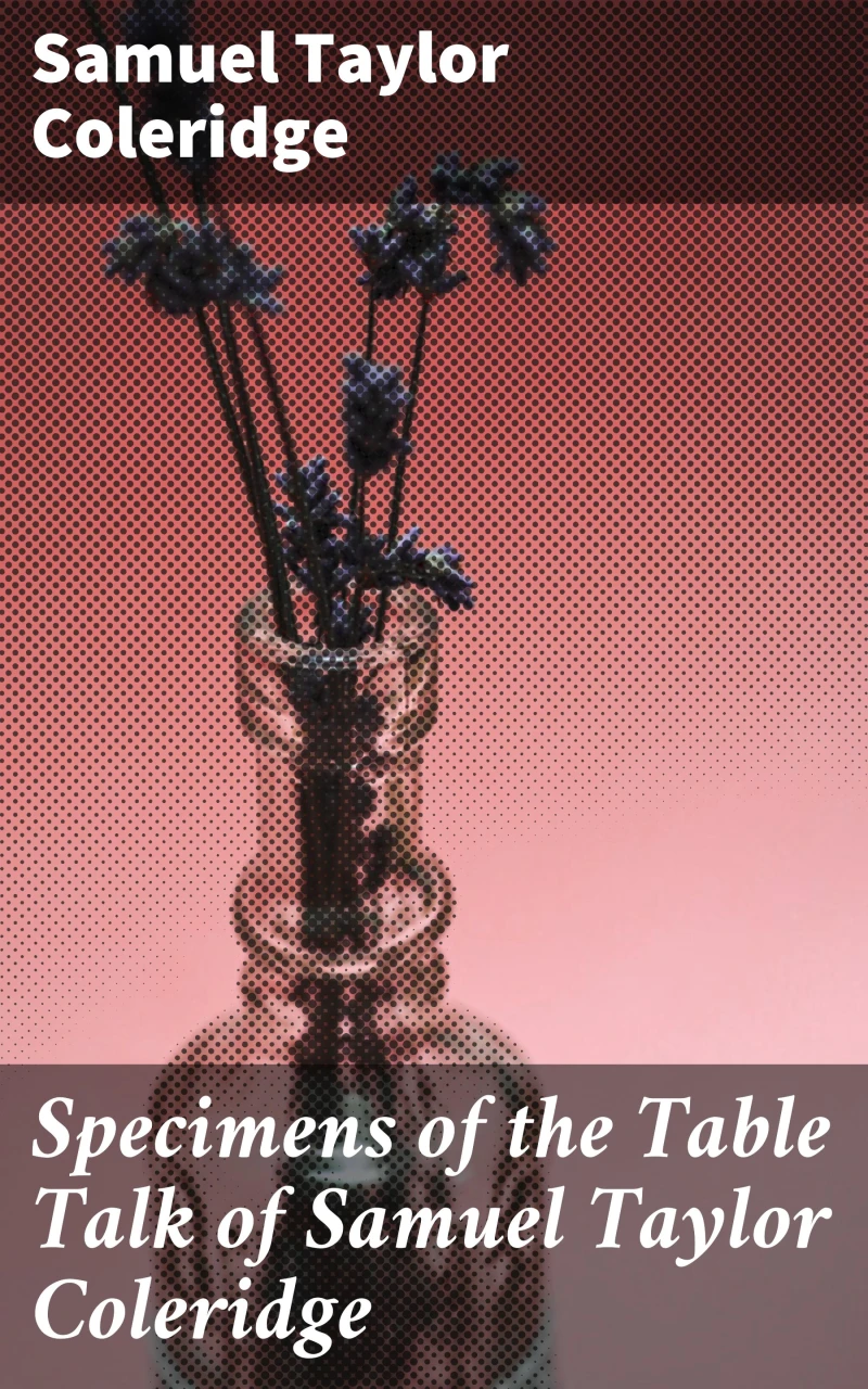 Portada: Specimens of the Table Talk of Samuel Taylor Coleridge
