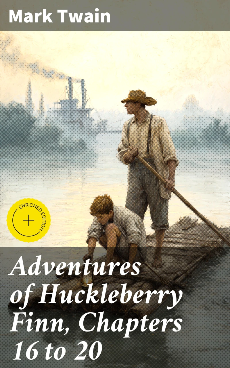 Portada: Adventures of Huckleberry Finn, Chapters 16 to 20