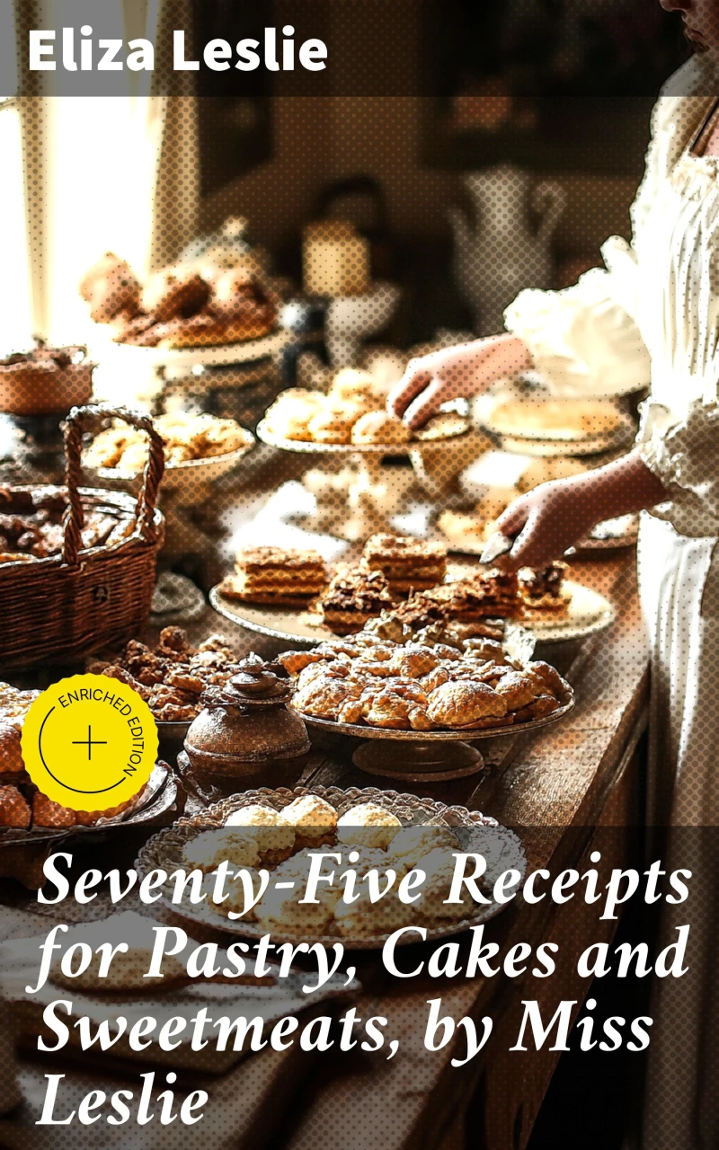 Portada: Seventy-Five Receipts for Pastry, Cakes and Sweetmeats, by Miss Leslie